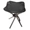 World Famous Sports Camping Four Legged Lightweight Poly Stool Black